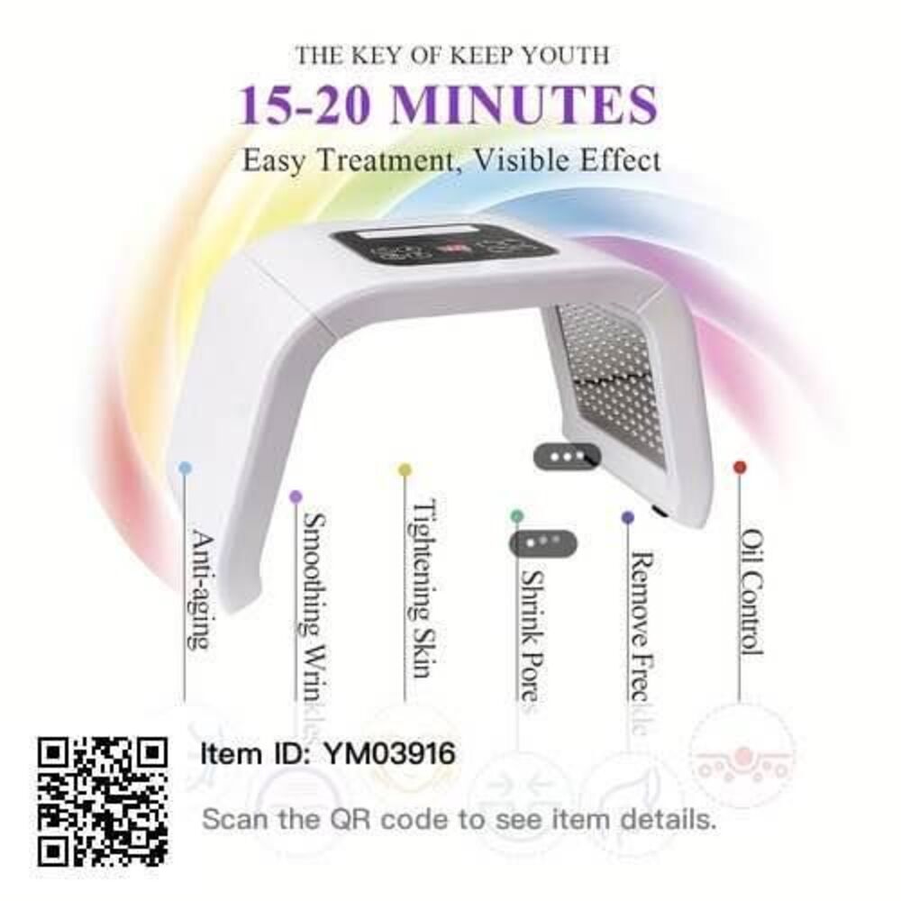 Led-Light-Therapy Red Light Therapy For Face 7 in 1 Colors Facial Machine